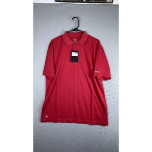 Stormtech H2X-DRY Polo Shirt Mens Large Red Performance Quick Dry Short Sleeve